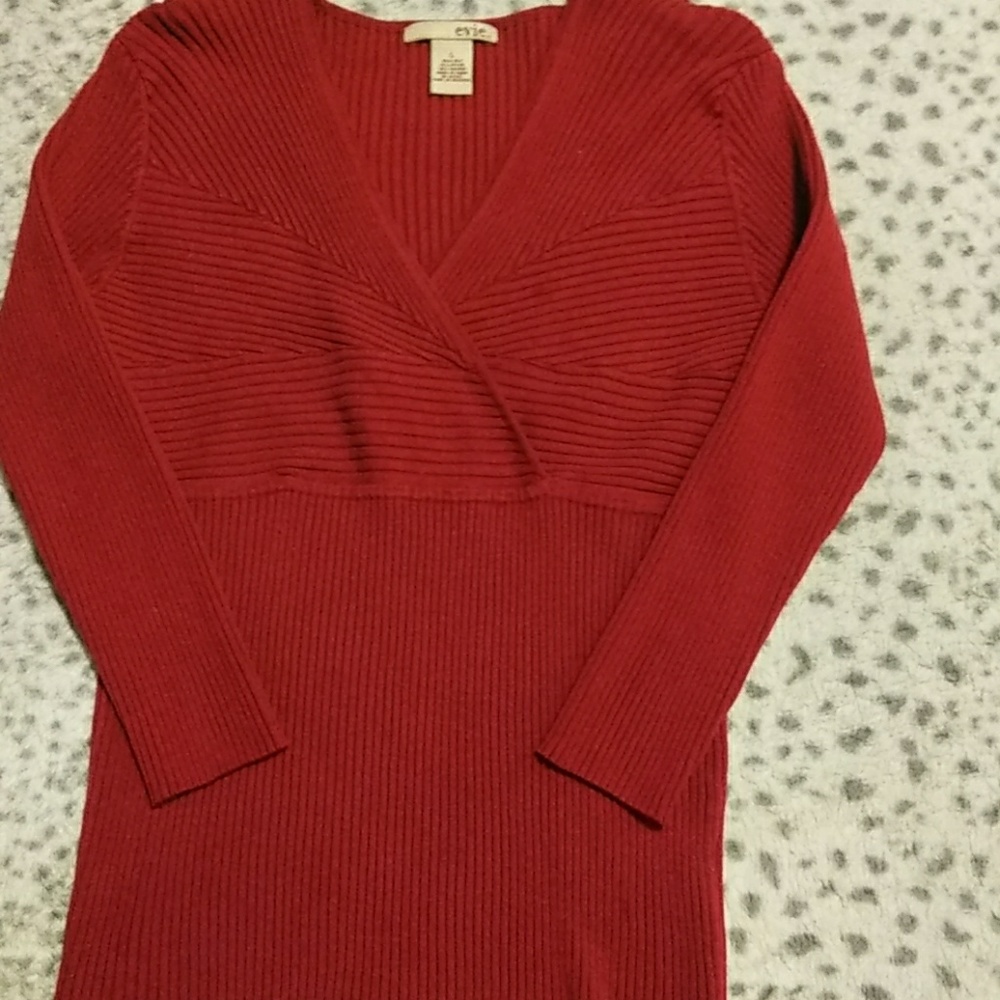 Women's red sweater